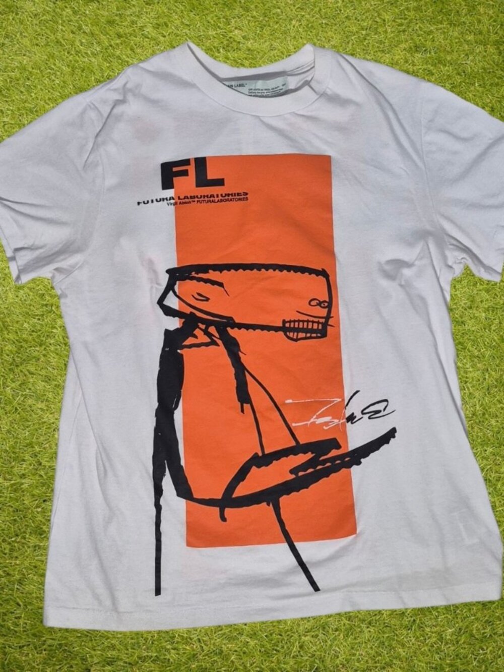 Off White x  Futura Laboratories x MCA "Figures of Speech" Tee White Medium